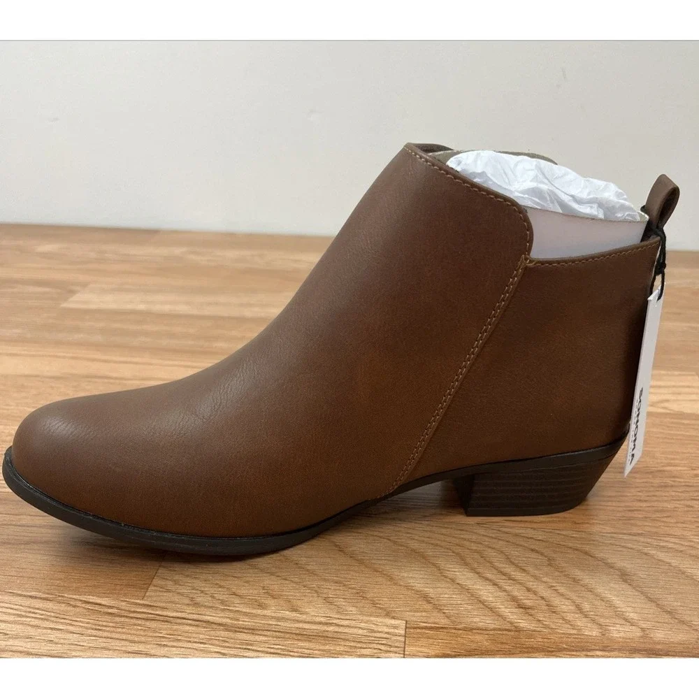 Sonoma Millo‎ Ankle Boots in Cognac Womens Size 8.5 WIDE NEW